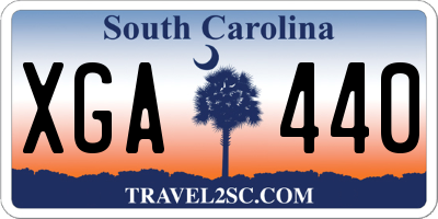 SC license plate XGA440