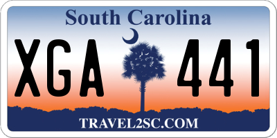 SC license plate XGA441