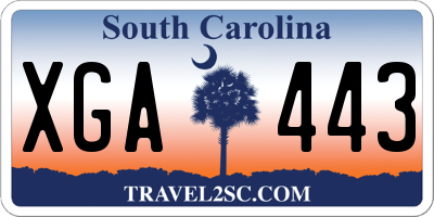 SC license plate XGA443
