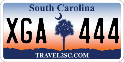 SC license plate XGA444