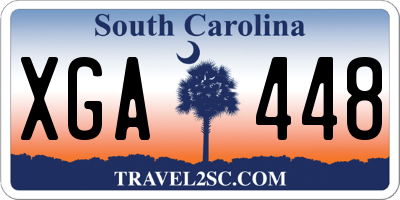 SC license plate XGA448
