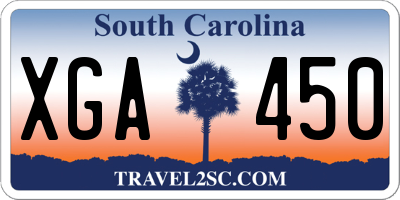 SC license plate XGA450