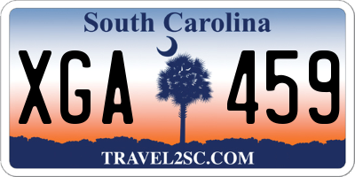 SC license plate XGA459