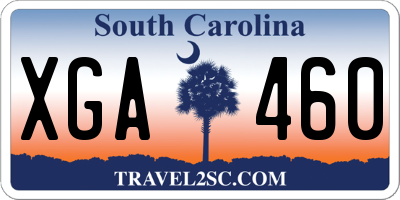 SC license plate XGA460