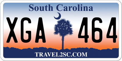 SC license plate XGA464