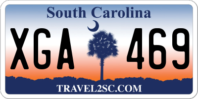 SC license plate XGA469