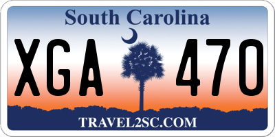 SC license plate XGA470