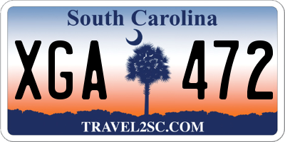 SC license plate XGA472