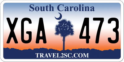 SC license plate XGA473