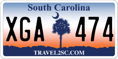 SC license plate XGA474