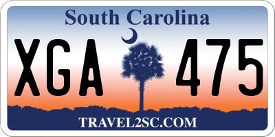 SC license plate XGA475