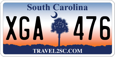 SC license plate XGA476