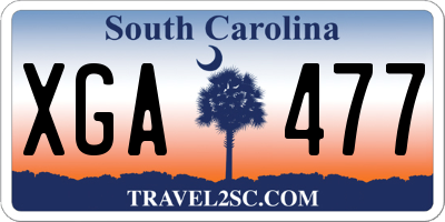 SC license plate XGA477