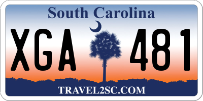 SC license plate XGA481