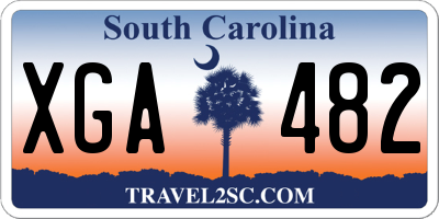 SC license plate XGA482