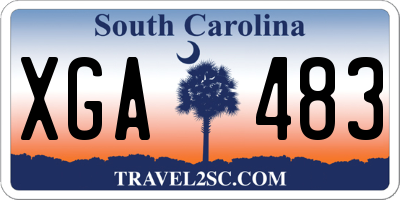 SC license plate XGA483