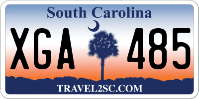 SC license plate XGA485