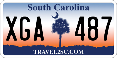 SC license plate XGA487