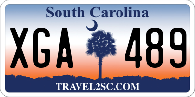SC license plate XGA489