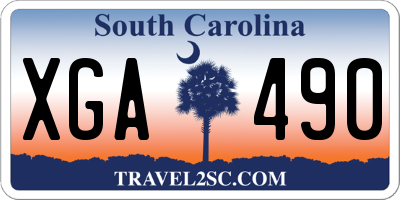 SC license plate XGA490