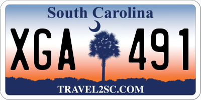 SC license plate XGA491