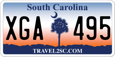 SC license plate XGA495