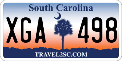 SC license plate XGA498