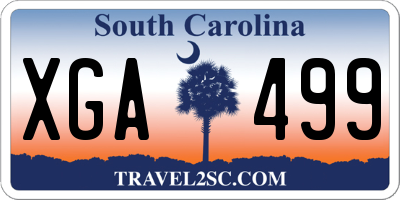 SC license plate XGA499