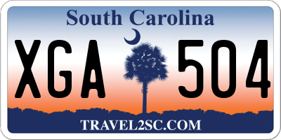 SC license plate XGA504