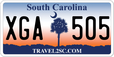 SC license plate XGA505