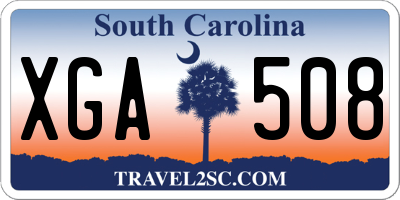 SC license plate XGA508