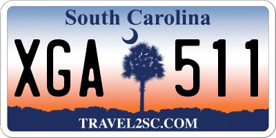 SC license plate XGA511