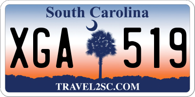SC license plate XGA519