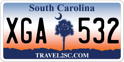 SC license plate XGA532