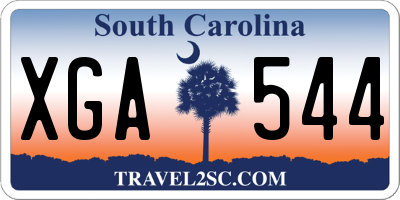 SC license plate XGA544