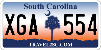 SC license plate XGA554