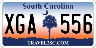 SC license plate XGA556