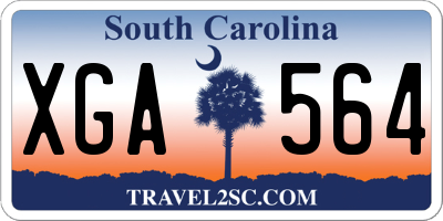 SC license plate XGA564