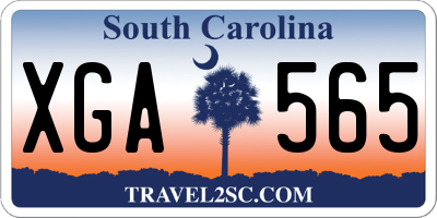 SC license plate XGA565