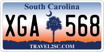 SC license plate XGA568