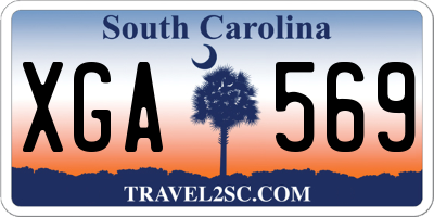 SC license plate XGA569