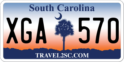 SC license plate XGA570