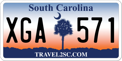 SC license plate XGA571