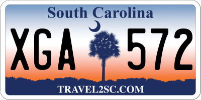 SC license plate XGA572
