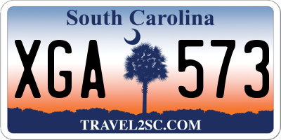 SC license plate XGA573