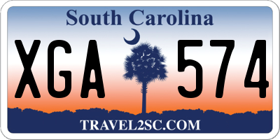 SC license plate XGA574