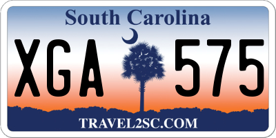 SC license plate XGA575