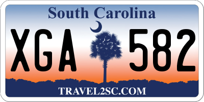 SC license plate XGA582