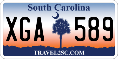 SC license plate XGA589