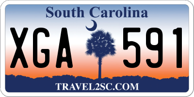 SC license plate XGA591